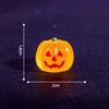 5Pcs Glow in the Dark Mini Pumpkin Figurine Luminous Resin Statue Halloween Car Dashboard Decor Micro Landscape
