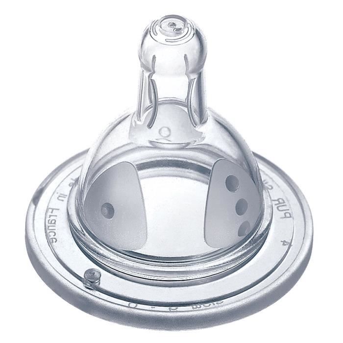 Tétine Silicone Initiation Col Rond 3 Vitesses - Dodie - Lot De 2