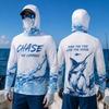 Heren Vis Hoodie Shirt Bescherming Lange Mouw Gezichtsbescherming Sneldrogend Zonbescherming Visshirt Prestatie Zeilvis
