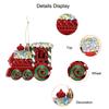 Retro Holiday Train With Metal Bell Durable PVC Hanging Decoration Safe For Kids Pet Indoor Outdoors Use