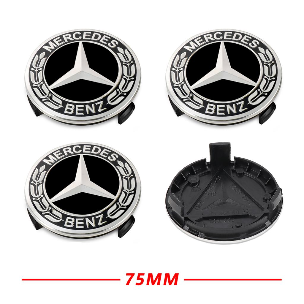 4PCS 75MM 3D Styling Car Wheel Center Covers Hub Caps for Mercedes-Benz Maybach E-Class C-Class S-Class S450 S560 S600 S680 GLS VC1