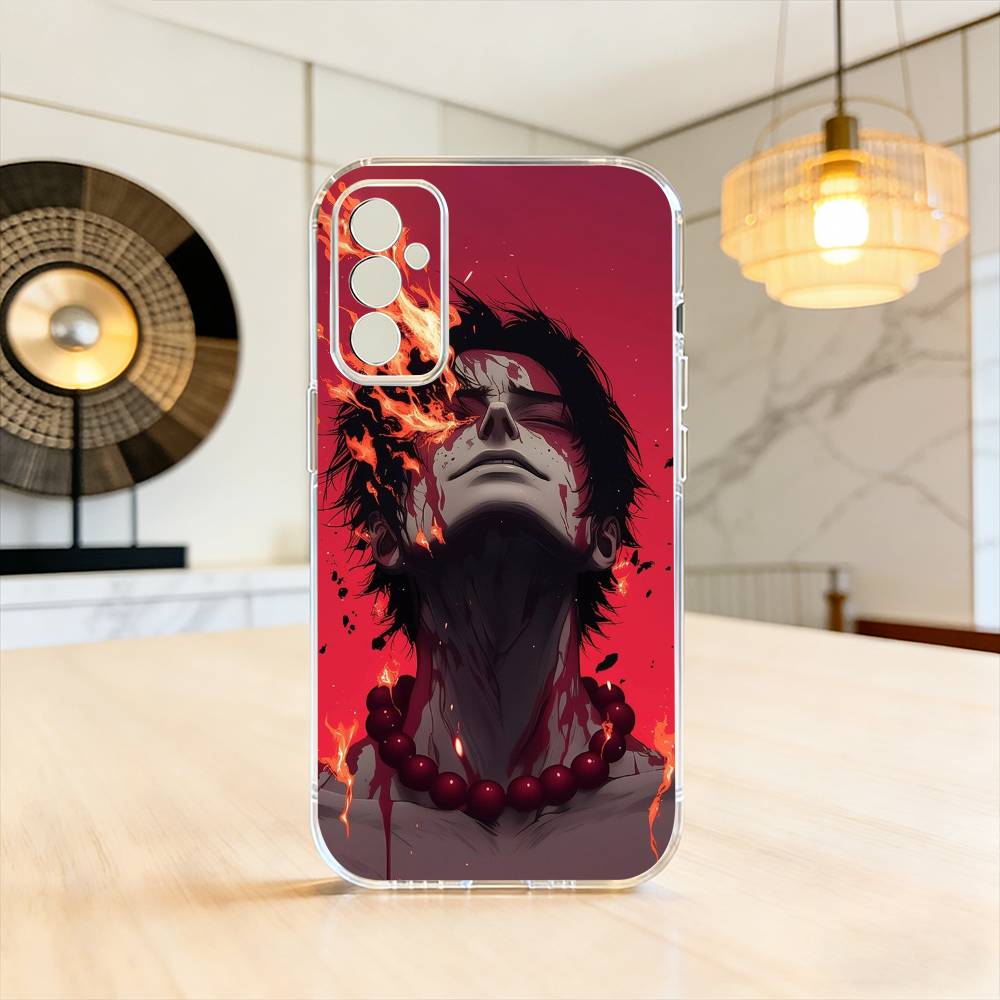 

Portgas D. Ace Fire Fist One Piece Phone Case Transparent Silicone Soft For SamsungA10,12,20,21S,30,31,40,50,51,52,70,71 Samsung a31