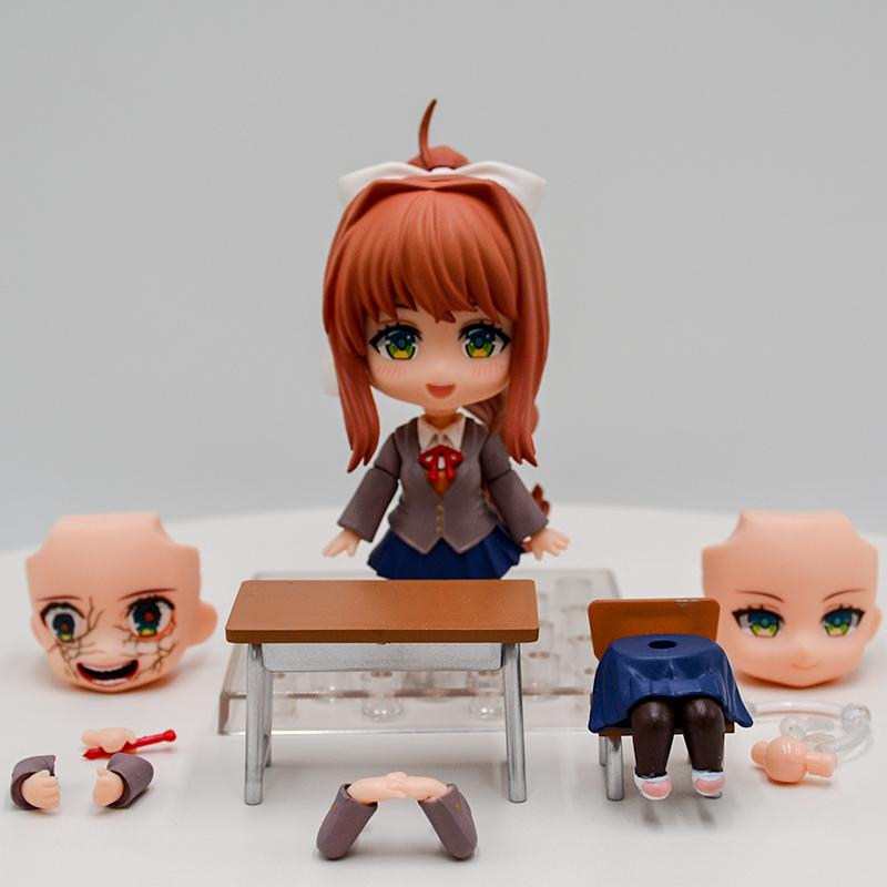 Doki Literature Club! Yuri Anime Girl Figure Sayori Action Figure Natsuki/Monika Figurine Model Doll Toy Gifts