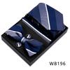 Men's Silk Bow Tie & Pocket Square Gift Set - Business & Wedding