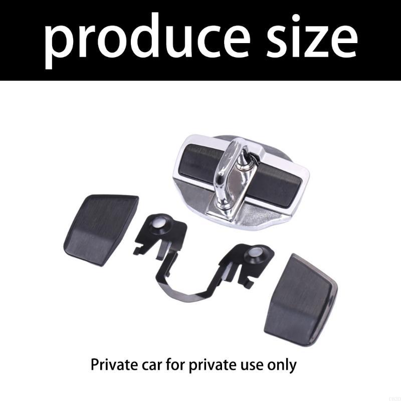 C63D Vehicles Door Stabilizer Lock Cover For LC LS LX RX UX Noise Reduction Anti Shake Regulator Easy Installation Metal Mixture