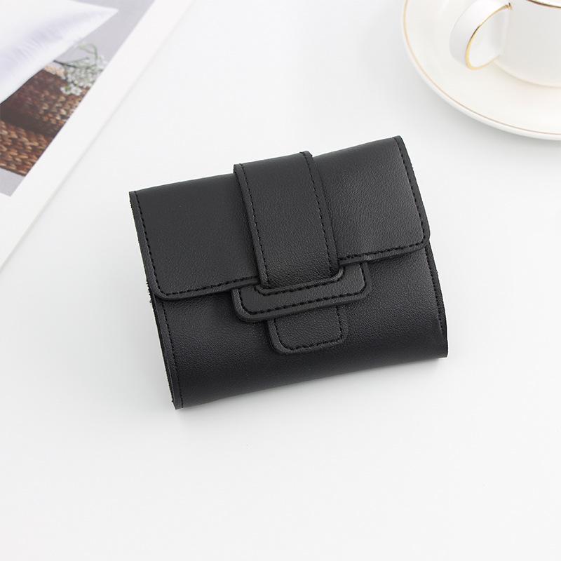 Korean Style Women's Tri-fold Candy Color Wallet & Coin Purse