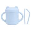 1 Pcs Silicone Sippy Cup Panda Pattern Baby Learning Training Cup Drop Resistant Silicone Sippy Cup