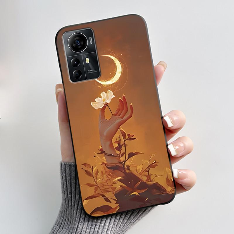 Casing For ZTE Blade A72s A7050/V41 Smart Case Luxury Dragon Cute Cool Boys Girls Black Matte Soft TPU Silicone Shell Back Cover