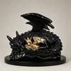 Resin Dragon Mother Child Figurine Decorative Sculpture Study Room Living Home Decor Art Craft