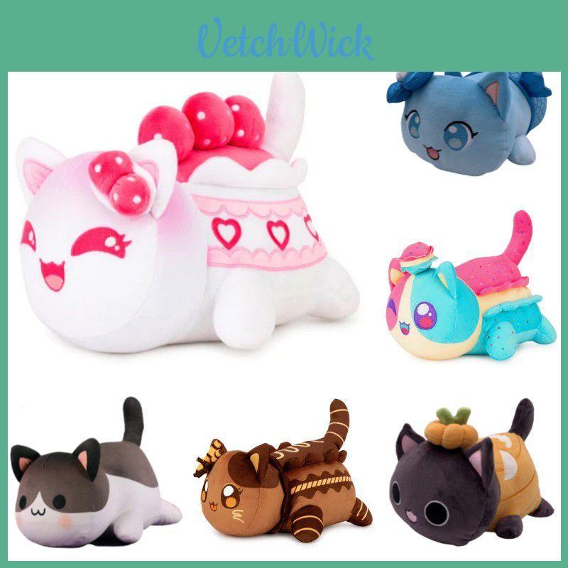 Meemeow Aphmau Cat Plush Toy Stuffed Animal Doll Xmas Gift For Kids