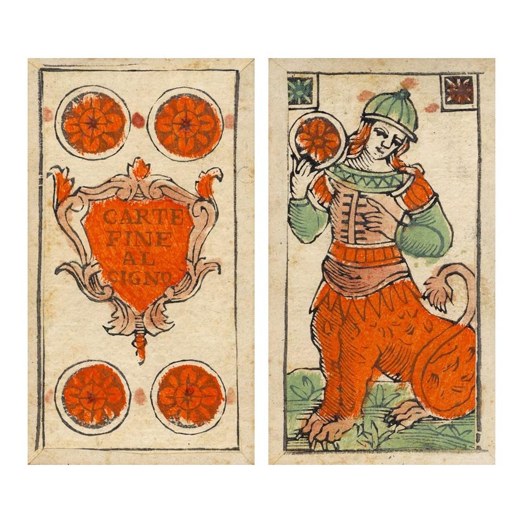 Kancharo Tarot Card Set Al Cigno Bologna 1775 Includes a Japanese Tarot Card Basic Instruction Manual and Pouch 97-Card [Minchiate - CA. (Limited