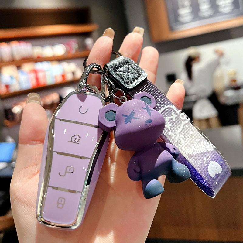 Applicable BYD Key Set Qin PLUS Tang Dmi Dolphin E2 Shell Song Pro Qin Han Ev High-end Shell Bag Buckle for Men and Women