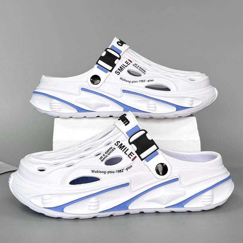 Summertime Mens Outside Sandal Shoes Slide Shoes Beach Plush Comfort Clogs Soft Slides New Men Daily Wear Shoes Garden Shoes Male Beach Slide Shoes