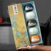 Ceramic Teacup Set Host Cup Personal Single Cup Tea Set Cultural and Creative Retro Hand-painted Tea Cup Gift Box Souvenir Gift