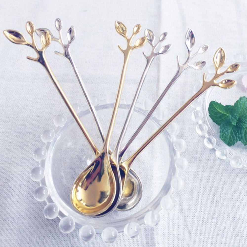

Branch Shape for Snacks Kitchen Dining Bar Small Coffee Spoon Cutlery Mini Dessert Spoon Flatware