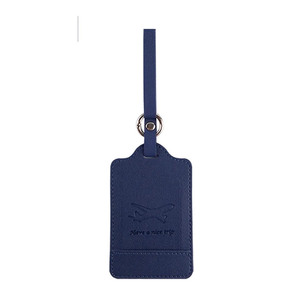PU Leather Plane Pattern Luggage Tag Honeymoon Wedding Bridal Gift Cute Suitcase Tags for Women Men Travel Accessories