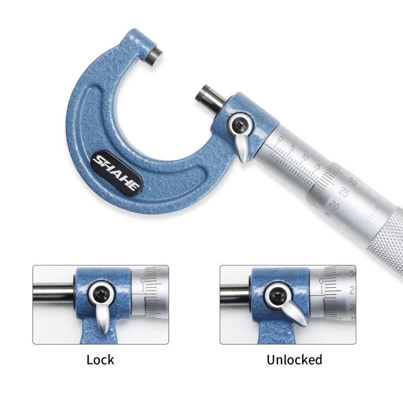 SHAHE High Quality 0.01mm Micrometer Caliper Gauge Outside Micrometer Measuring Tools
