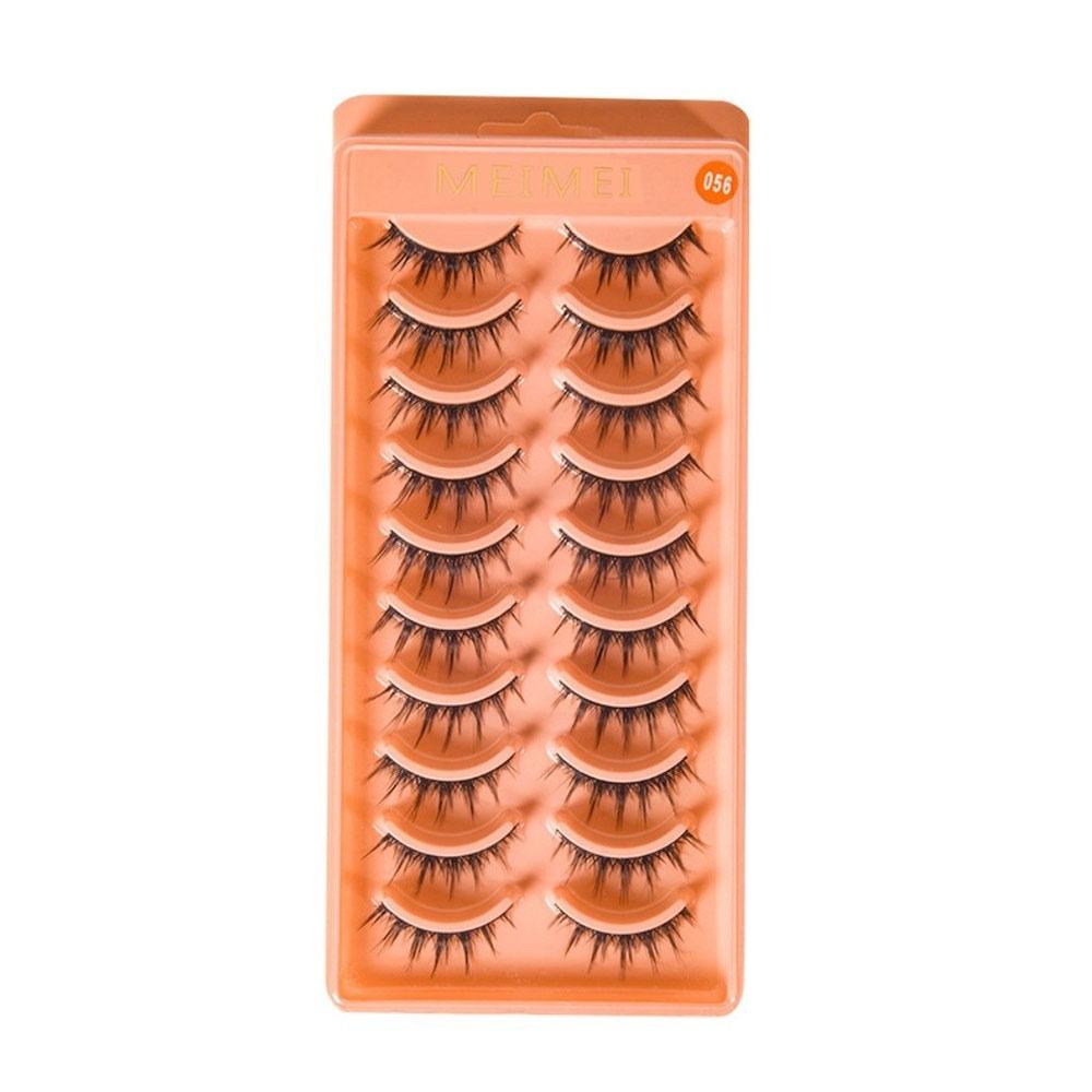 

10Pairs HandMade Manga Lashes 3D Mink Mink Lashes Reusable Anime Lashes Eye Lash Extension 6
