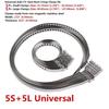 10Pcs Universal Stainless Steel Axle Cv Joint Boot Crimp Clamp Kit Driveshaft Cv Boot Clamp 25- 50Mm 50- 120Mm Adjustable