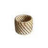 6 Styles Handmade Woven Napkin Rings Rustic Natural Rattan Wooden Buckles For Easter Table Dining Decor