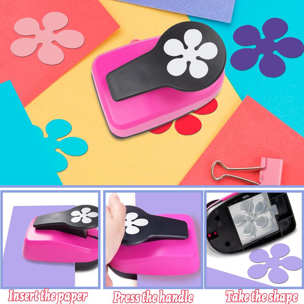 Papierschneider für Bastelarbeiten Locher Stanzer Stanzwerkzeug 50mm 2 Zoll Blume Papierformen Loch für Kartenherstellung individuelles Scrapbooking