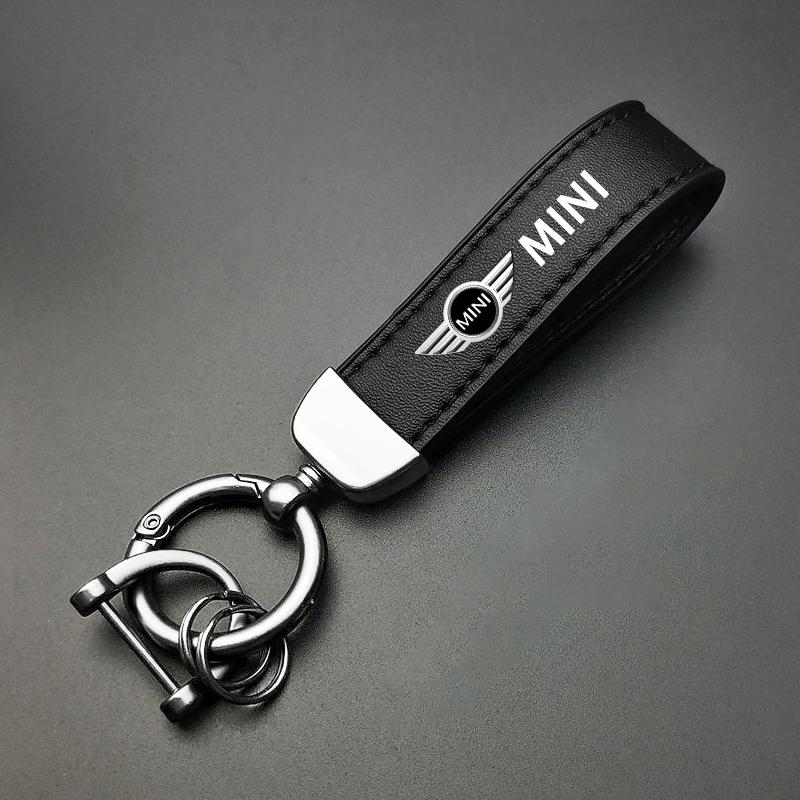 Portachiavi per Auto in Pelle di Vitello Lega di Zinco Accessori Portachiavi Auto Per MINI Cooper R56 F56 R50 JCW Cabrio Aceman Countryman Clubman WORKS  rdxzk11