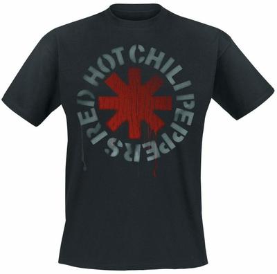 Red Hot Chili Peppers Stencil Asterisk Black Tee Unisex T-Shirt