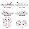 White Printed EVA Clogs for Women Men Flexible Lightweight Slip On Casual Shoes Soft Sole Summer Sandals Daily Comfort Wear