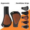 2 Stück Pendler Fahrradgriff Gummi Aluminium Griff Wasserdichte Fahrradlenkerabdeckung für Langstreckenfahrt und täglichen Gebrauch