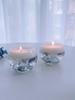 1 cup of blue floating flower scented candles, used for home decoration, rooms, bedrooms, study rooms, Valentine's Day gifts.