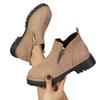 Martin Boots Short Boots Thick Heel New Autumn and Winter Foreign Trade Women's Short Boots Women's 2025 Round Head Double Zipper Shoes