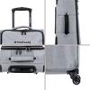 Set of 2 Soft Suitcases  (L-76cm) (S-56cm) BAP SILVER