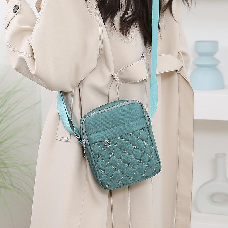 New messenger bag fashionable one shoulder messenger bag multi-layer large capacity women's small bag mother bag mobile phone