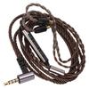 Kopfhörer-Upgrade-Kabel 3,5-mm-A2DC-Stecker Kopfhörer-Ersatzkabel mit Mikrofon und Kabelsteuerung für CKS1100