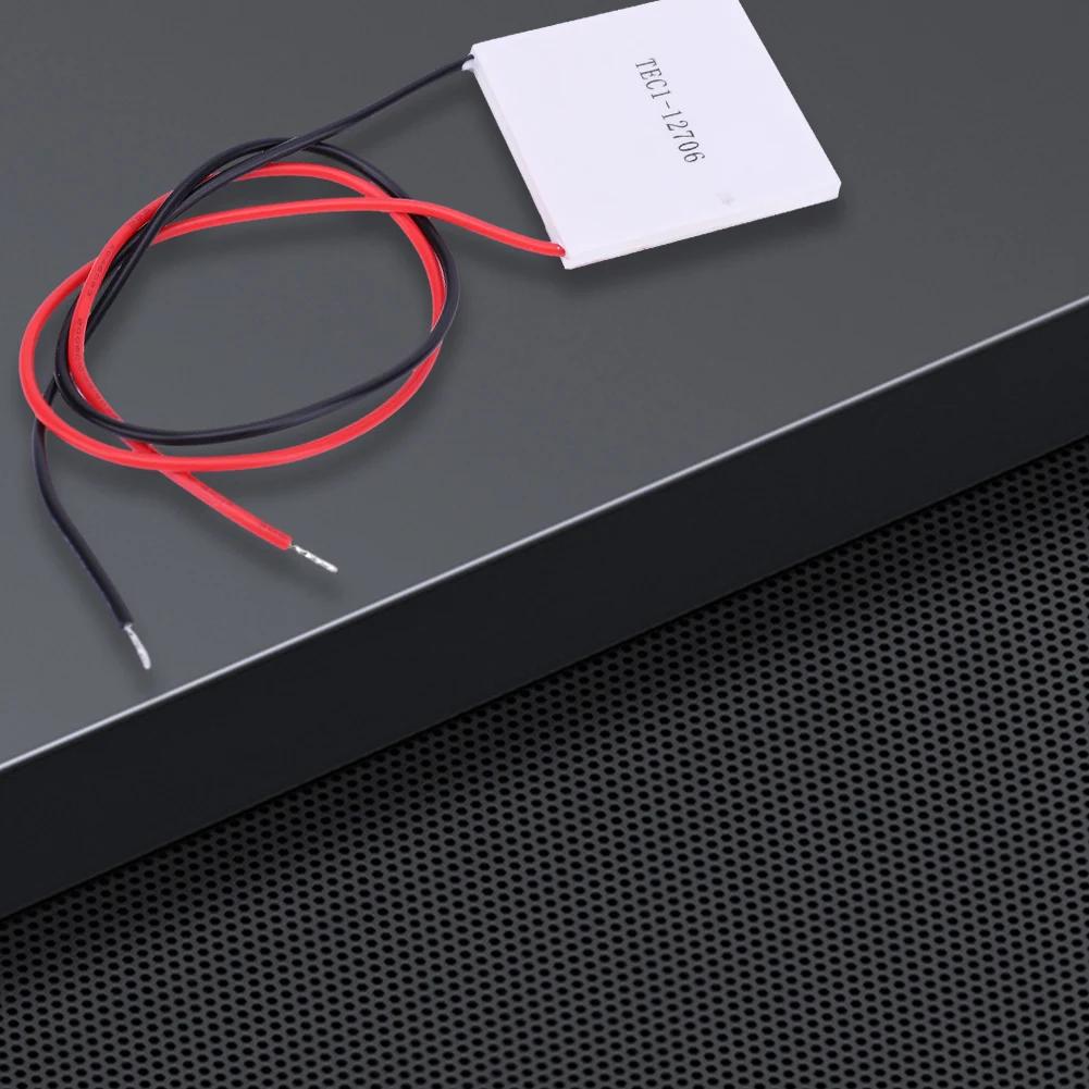 TEC1-12706 Semiconductor Refrigeration Tablets 65W 12V 5.8A Thermoelectric Cooler Peltier 40x40MM for Power Generation