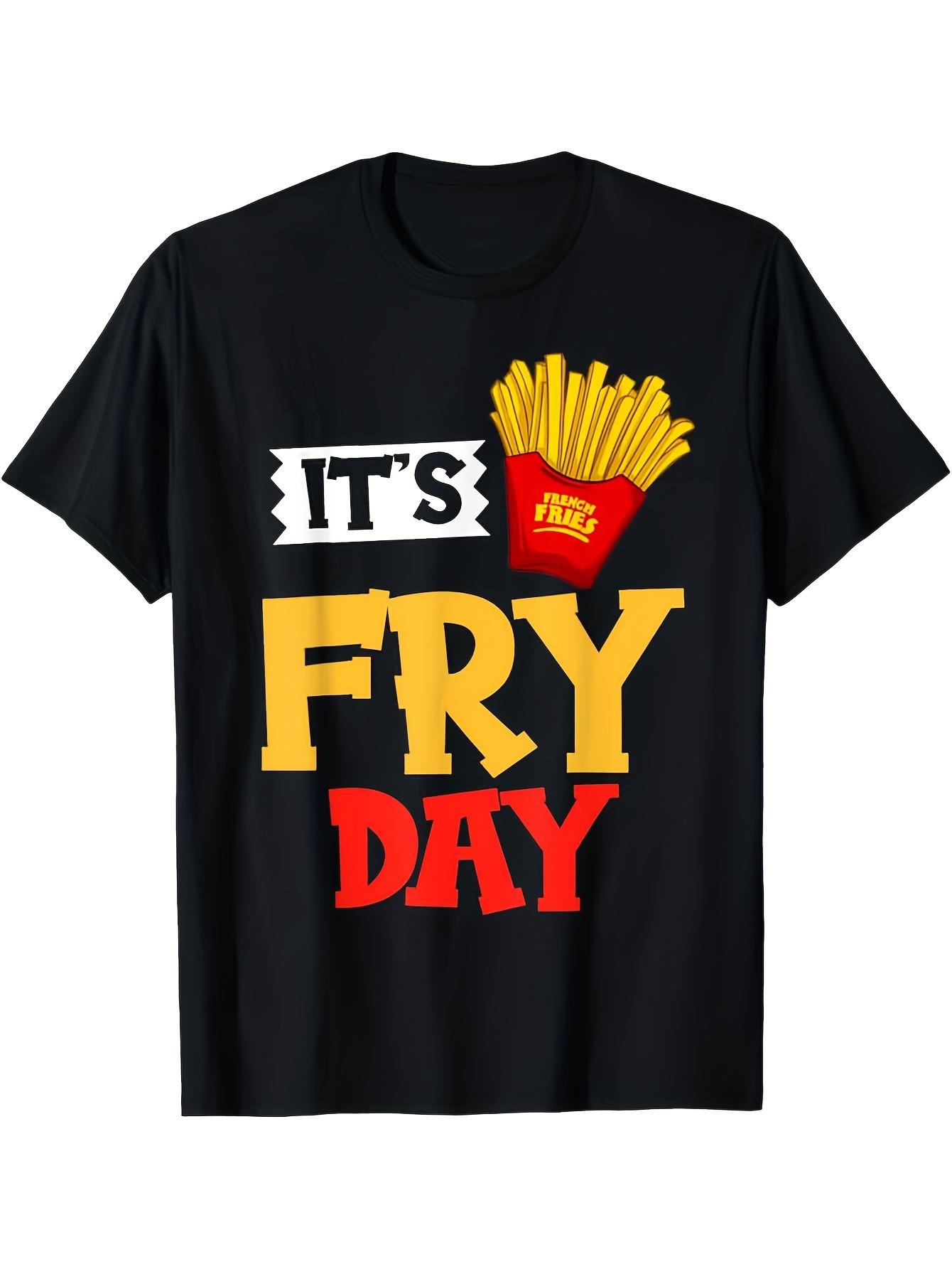 Men s T-Shirt Y2K Fries Black XL