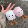Plush Marshmallow Whimsical Toy Keychain With Cute Smiley Face Accessories For