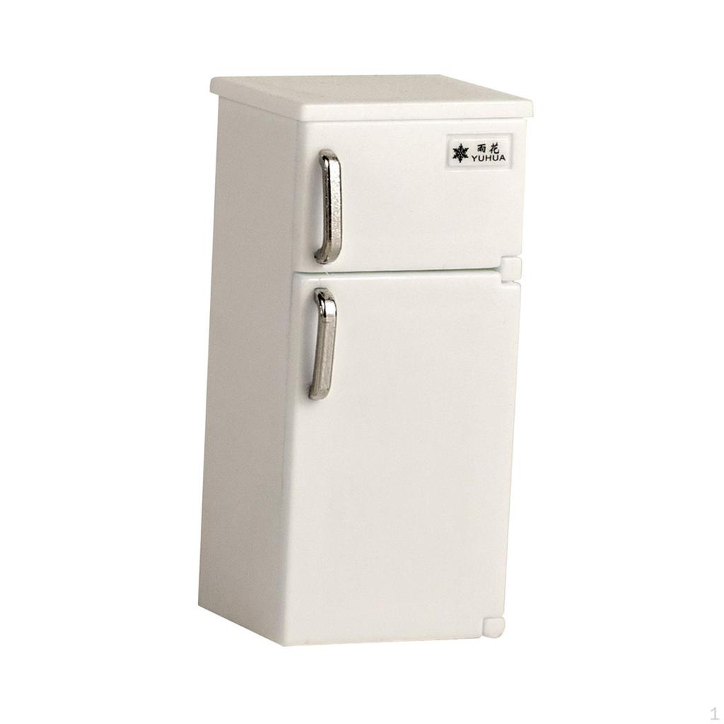 1:12 Dollhouse Furniture Fridge Doll House Accessories Life Scene DIY Pretend Play Toy for Kids 3+