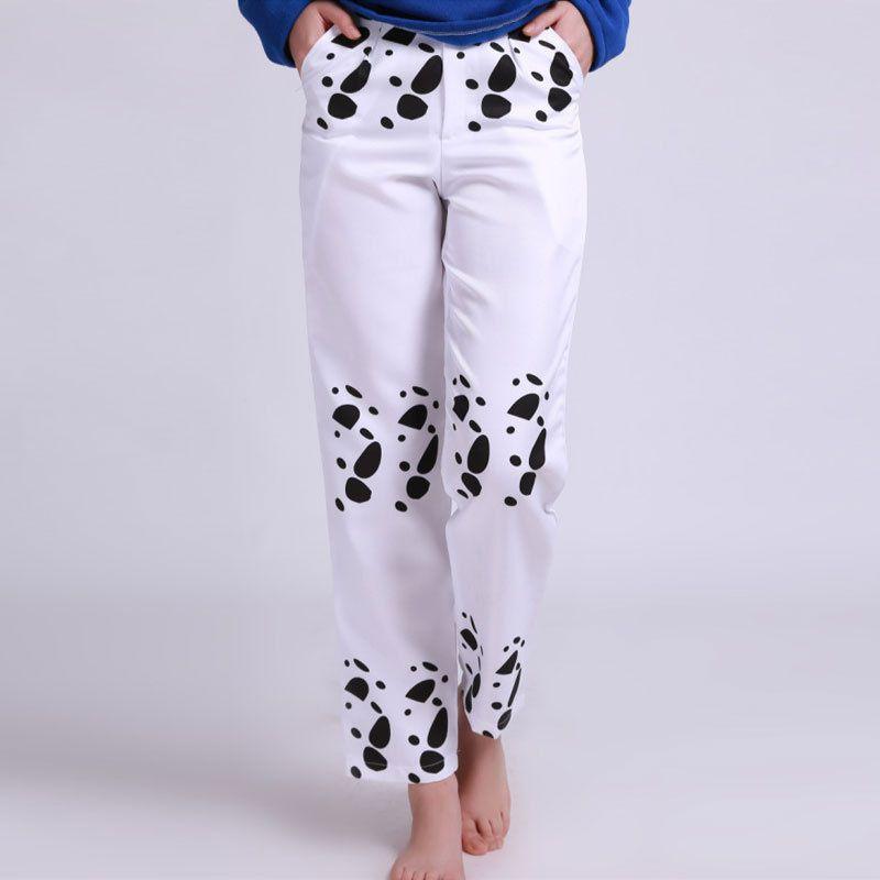 Anime One Cosplay Piece Trafalgar Law Cloak Pants Hat Halloween Party Costume