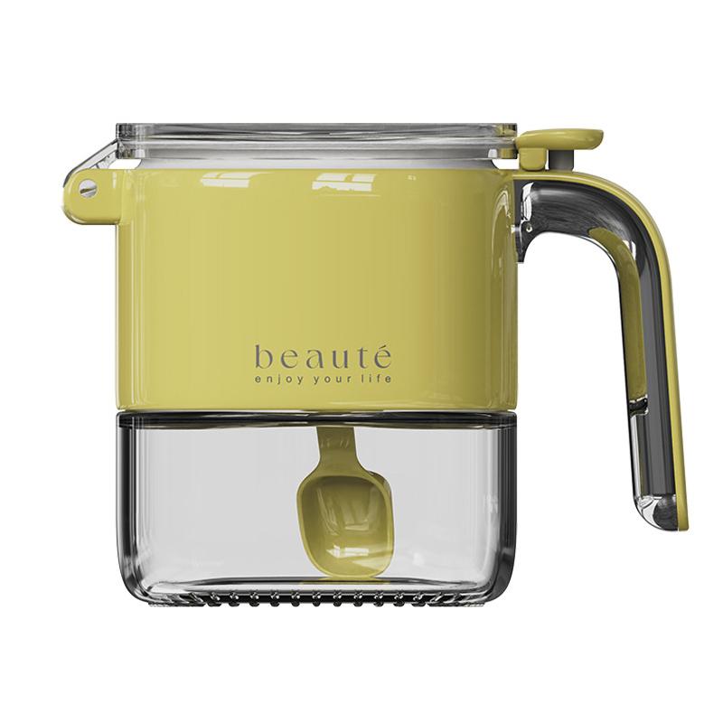 

Контейнер для кухонных приправ, легкая, роскошная, герметичная банка для приправ, влагостойкая, приправа MSG, большая вместительная коробка для приправ жёлтый