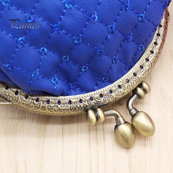 Women Fashion Rhombic Pattern Wallet Card Coin Purse Clutch Handbag Mini Bag