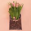 UPKOCH Wooden Woven Hanging Basket - Rattan Wall Planter, Wicker Flower Pot Holder, Garden Decoration, Multi-Functional Storage for Vegetables,