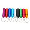 9pcs   Holder, Aluminium   Box Case   with Keychain, Water Proof Medicine Holder for Outdoor Storage