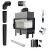 Fireplace Insert KRATKI FLOKI L Right 12kW Fi200 Corner Pipe Set