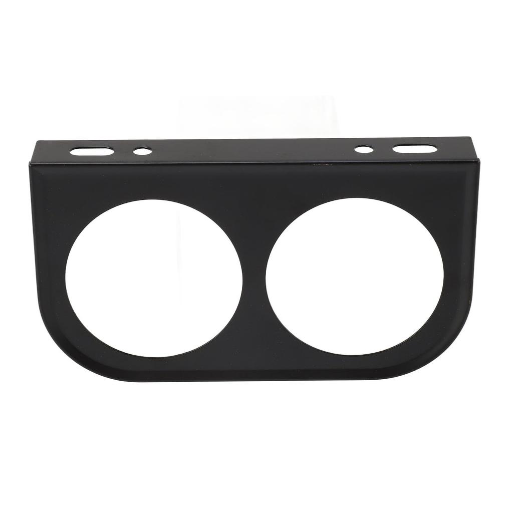2 Hole Gauge Panel, 2" Easy Installation, Secure Dash Gauge Pods for Vehicles (Black)