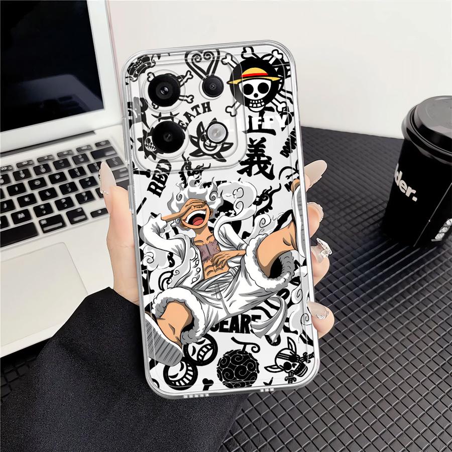 

Крутой чехол O-One P-Piece Luffy для Xiaomi Redmi Note 14 Pro Plus 10S 12S 11S 13C A4 12 11 14C Note 13 9 10 Мягкая крышка для телефона Redmi Note 12 Pro 4G