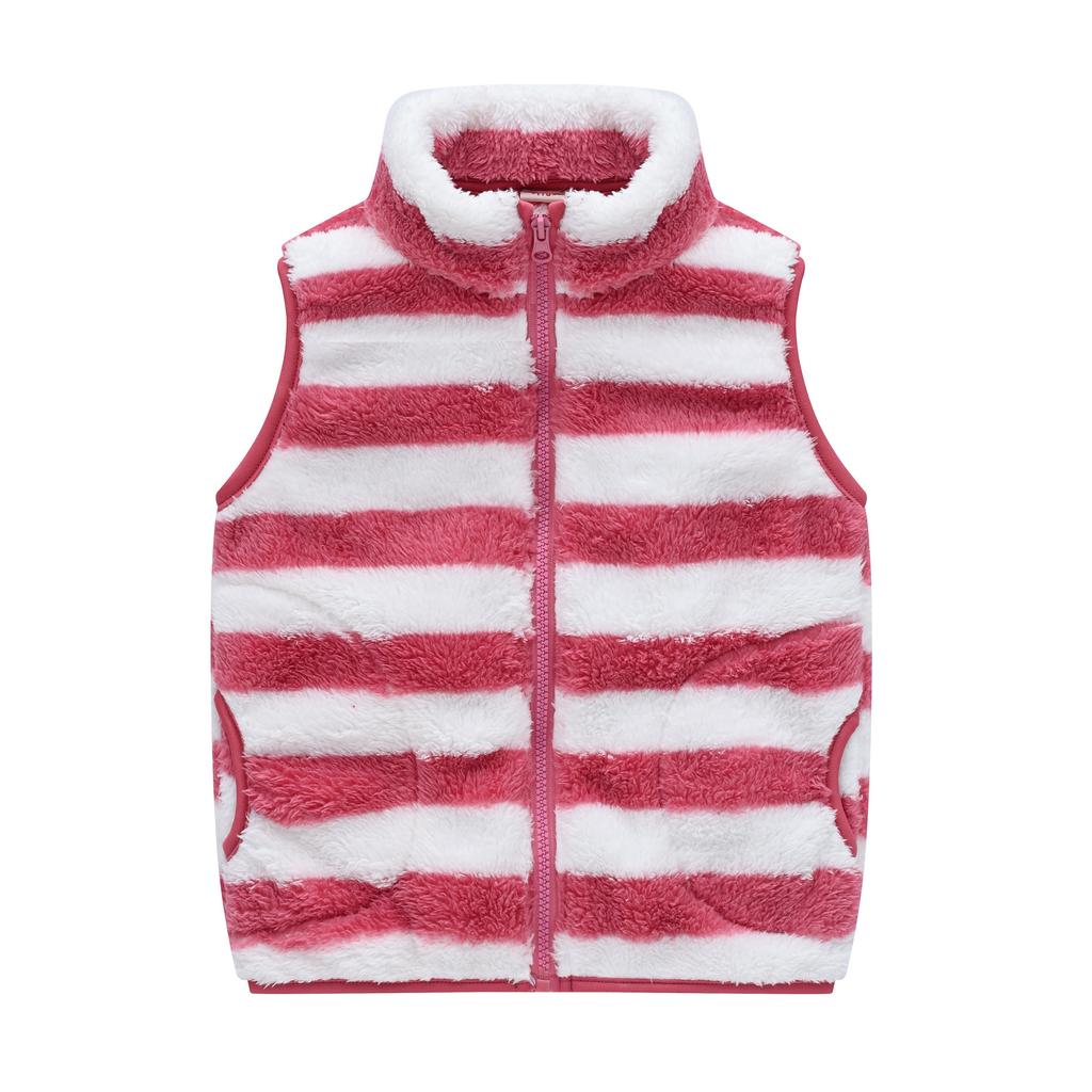 Lässige warme Samtweste für Jungen und Mädchen in mittlerer und großer Kindergröße, koreanische Version mit Taschen, Stehkragen, Pulloverweste, Jacke