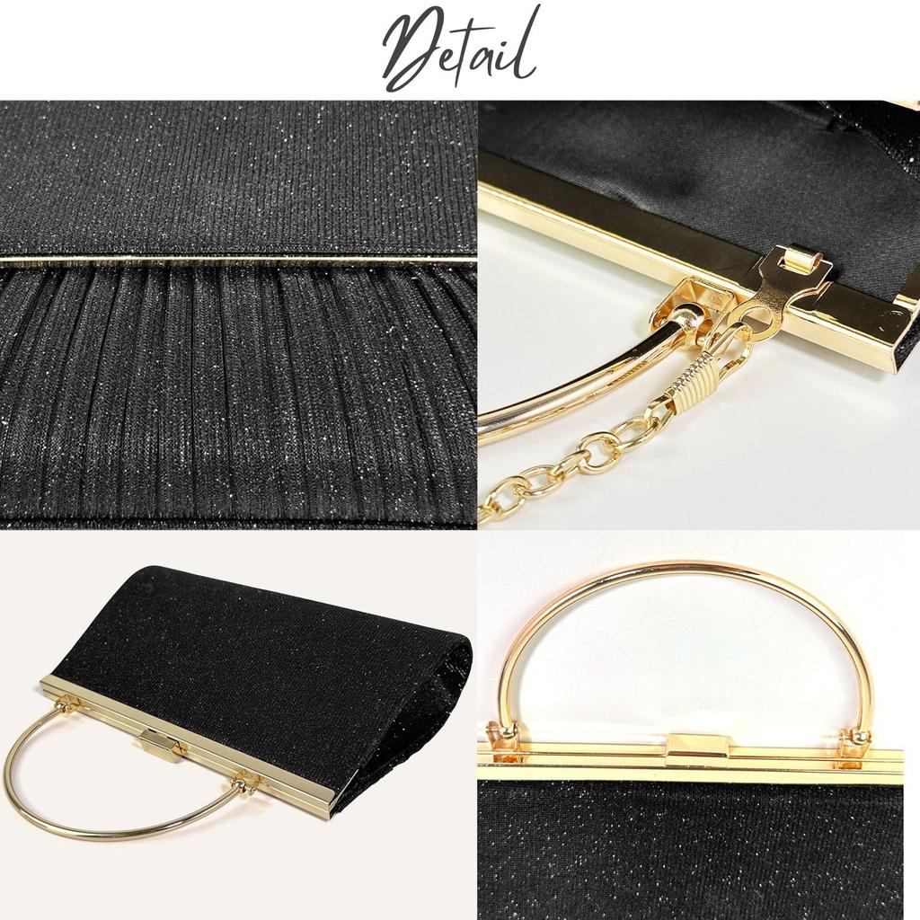 Harujio Party Bag, Wedding Bag, Handbag, Shoulder Bag, Clutch Bag for Women, Shoulder Chain, Formal Occasion Bag, Guest Bag, Wedding Reception,