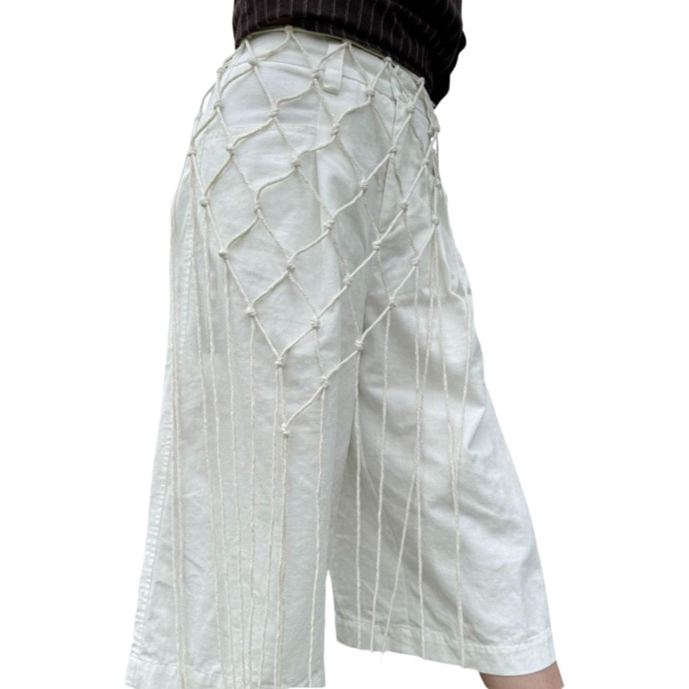 Bohemian Netted Fringe Waistband Decorative Tassel Ethnic Design Waist Wrap Handwoven Bikini Cover Up Women's Waist Accessory