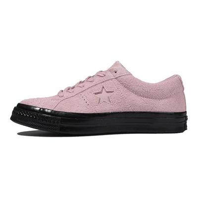 Eén Ster Leer Antislip en Slijtvast Lage Top Board Shoes Unisex Roze